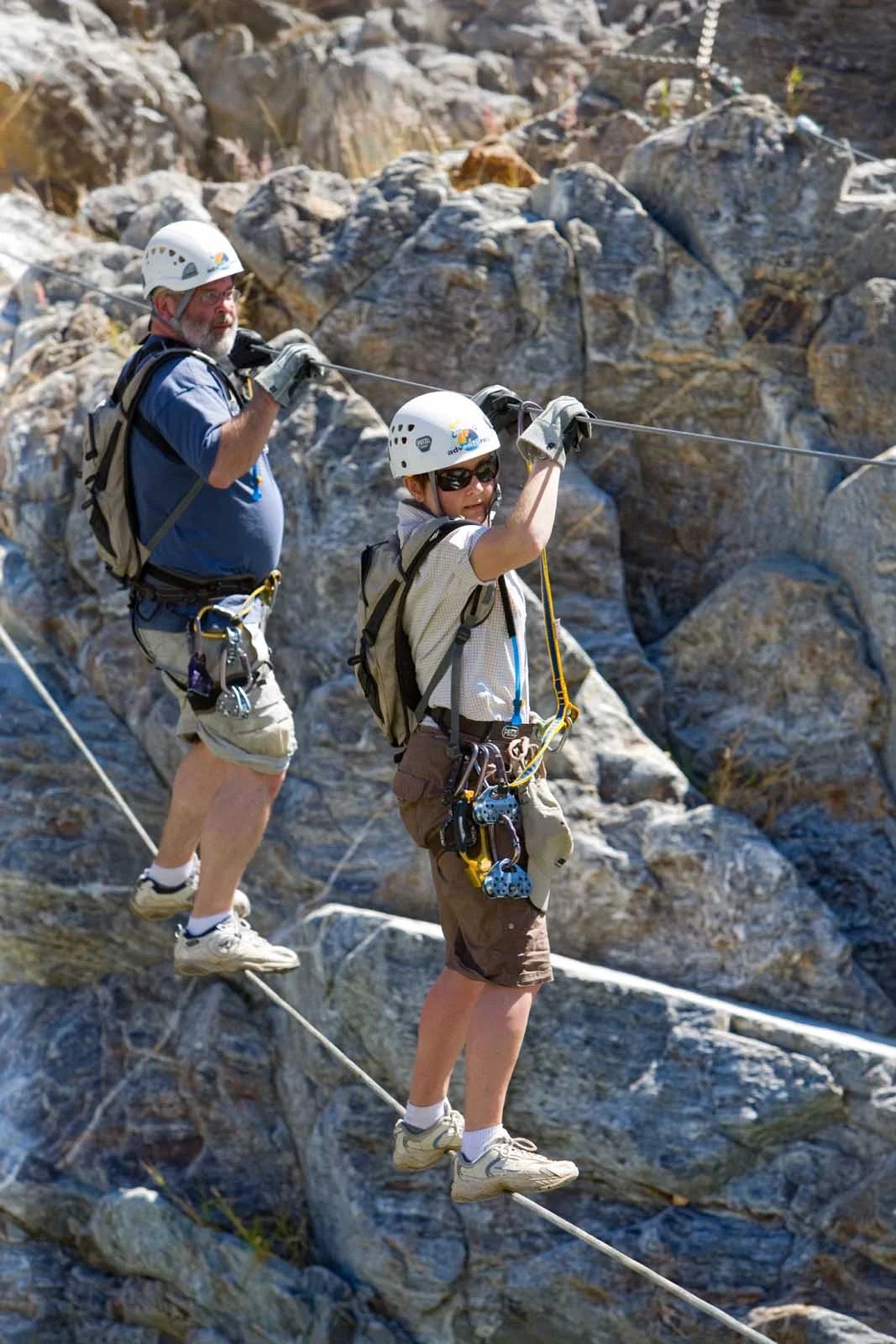 Cabo-San-Lucas-Hanging-Bridges - Crossing hanging bridges near Cabo San Lucas.
