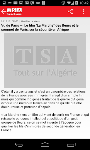 【免費新聞App】TSA Algérie-APP點子