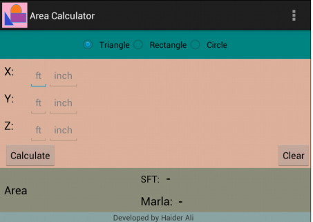 Area Calculator