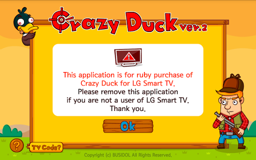 【免費休閒App】CrazyDuck for LGSamrtTV-APP點子