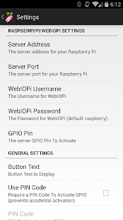 WebIOPi Remote Screenshots 0