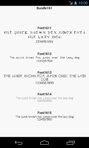 Fonts for FlipFont 161