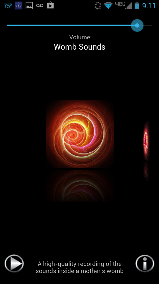 Womb Sounds-Baby Sound Machine Screen 1