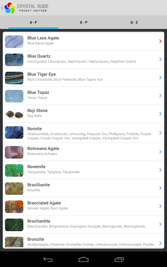 Crystal Guide Pocket Edition Android Apps on Google Play