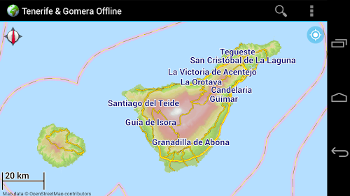 Android application Offline Map Tenerife &amp; Gomera screenshort