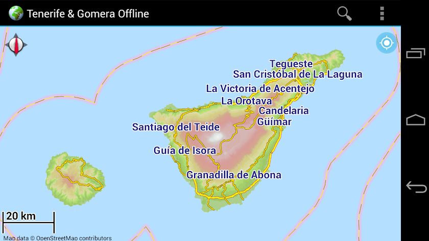 Offline Map Tenerife &amp; Gomera Screen 1