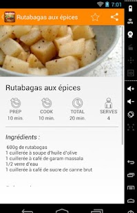 Lastest Recettes végétariennes APK