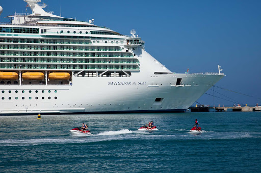 Navigator of the Seas in Labadee, Royal Caribbean's private resort on the north coast of Haiti. 