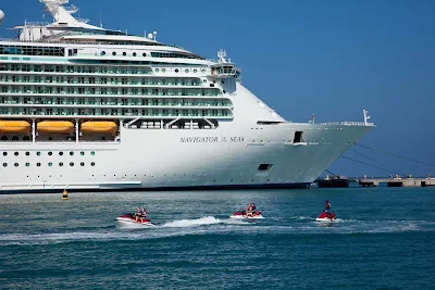 Navigator of the Seas in Labadee, Royal Caribbean's private resort on the north coast of Haiti. 