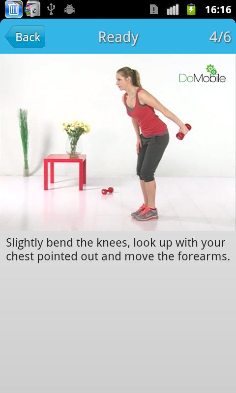 Ladies Arm Workout Screen 2