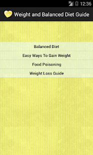 How to get Weight And Balanced Diet Guide patch 1.0 apk for pc