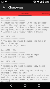 MultiROM Manager Screenshot