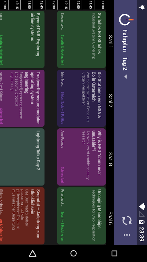    32C3 Schedule- screenshot  