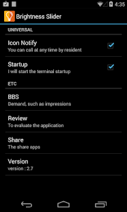 Free Download Brightness Slider Pro APK for Android