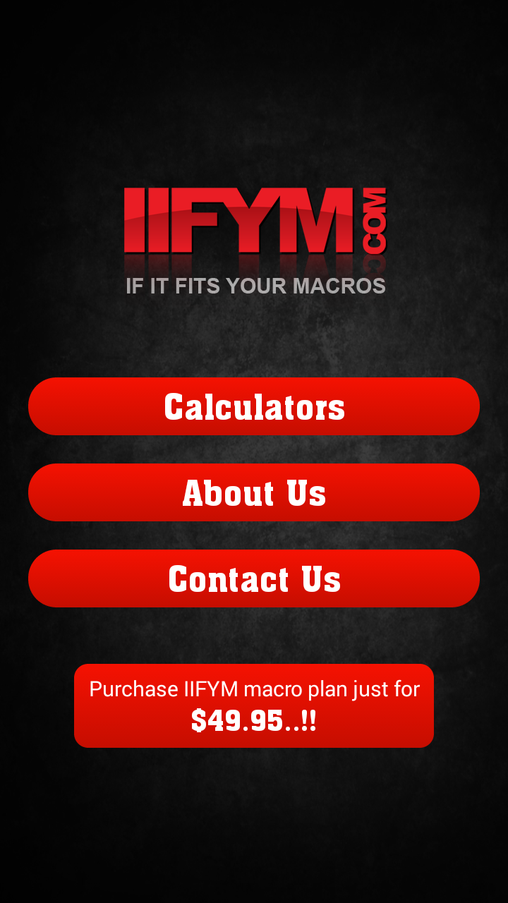 Android application IIFYM screenshort