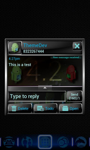 Jelly Bean 3D Theme for GO SMS