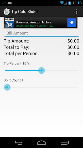 Tip Calc Slider