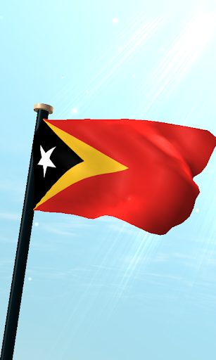 Timor-Leste Flag 3D Free