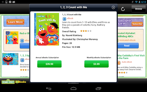 Sesame Street eBooks Screenshots 1