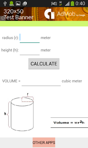 Cylinder Calculator