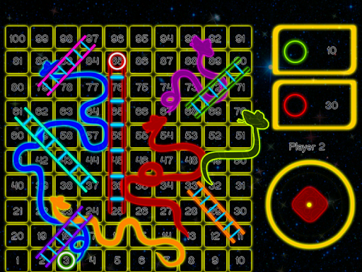 Glow Snake Ladder online games