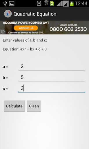 Quadratic Equation