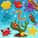 Fishes Puzzles for Toddlers ! mobile app icon