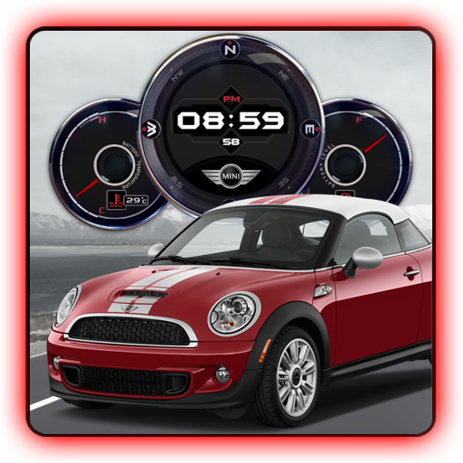 Mini Cooper Compass Clock LWP LOGO-APP點子