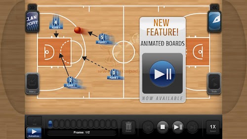 Android application TacticalPad Basketball Pro screenshort