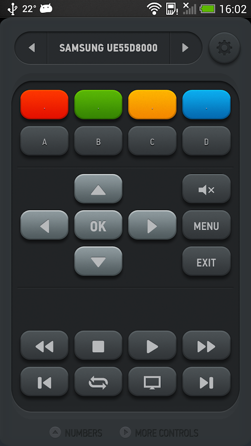 Smart IR Remote - Samsung/HTC - screenshot