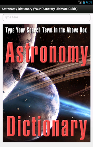 Astronomy Dictionary