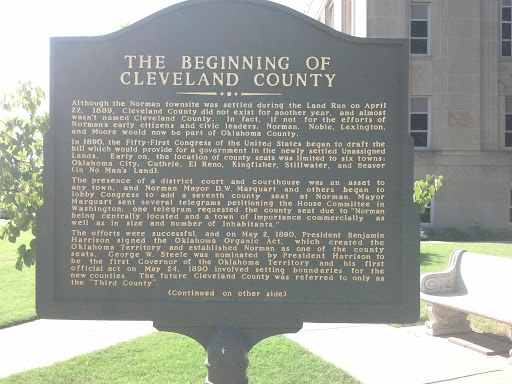 Beginning of Cleveland County