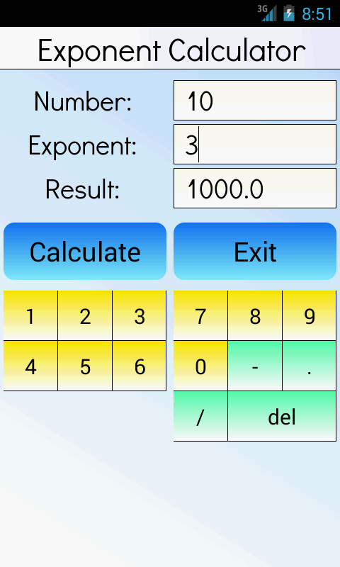 Exponent Calculator - Android Apps on Google Play