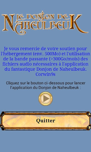 Soutien App MP3 Naheulbeuk