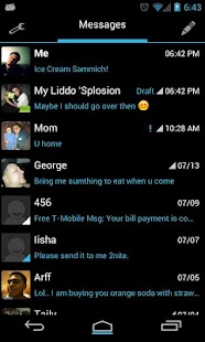 Go SMS Theme Ice Cream Minimal