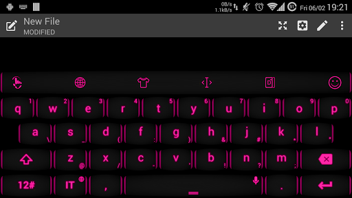 【免費個人化App】Theme TouchPal Neon Pink-APP點子