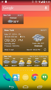 Météo & widget horloge sans ad - screenshot thumbnail
