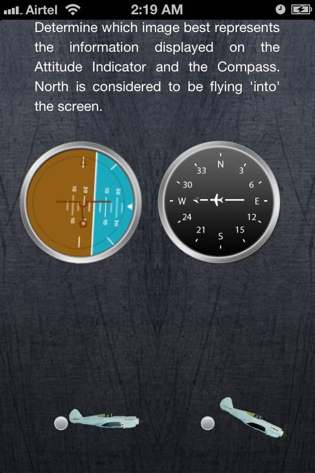 Pilot Aptitude Training Test Screen 2