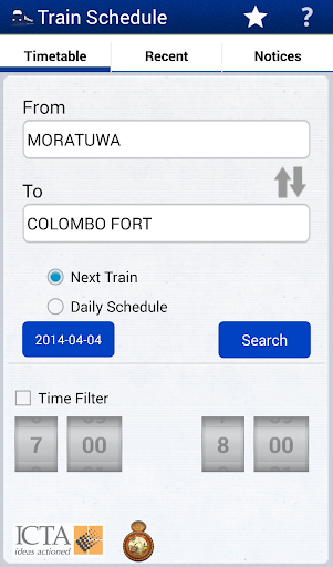 Sri Lanka Train Schedule