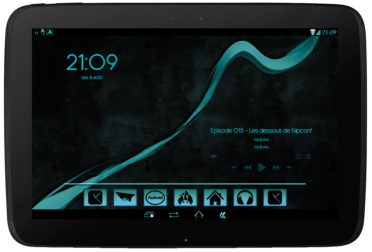 ReBorn Cyan - CM / AOSP Theme - screenshot