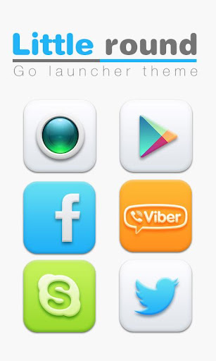 Little Round GO Launcher Theme