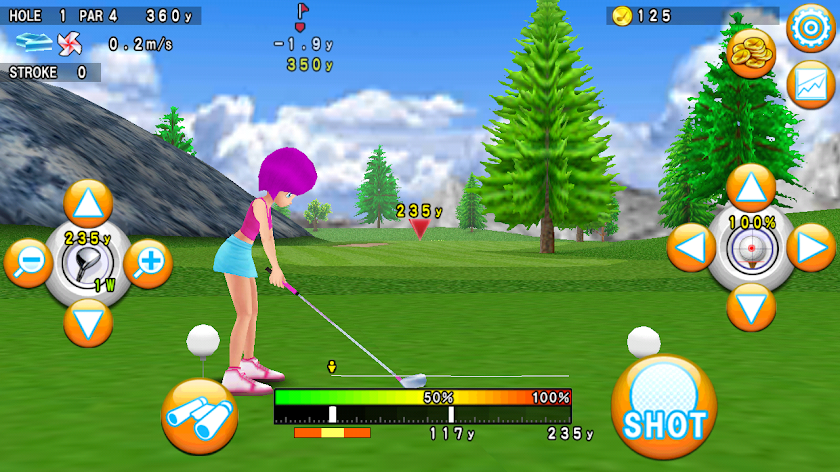 ゴルフモデラ♪Golfコースも作れる無料ゴルフゲームアプリ Screen 2