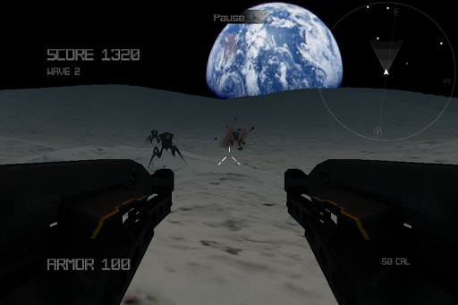 Alien Insect Shooter on Moon