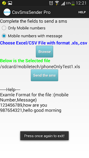 Bulk sms sender pro