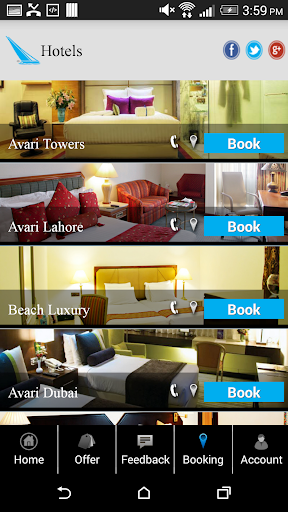 【免費旅遊App】Avari Hotels-APP點子