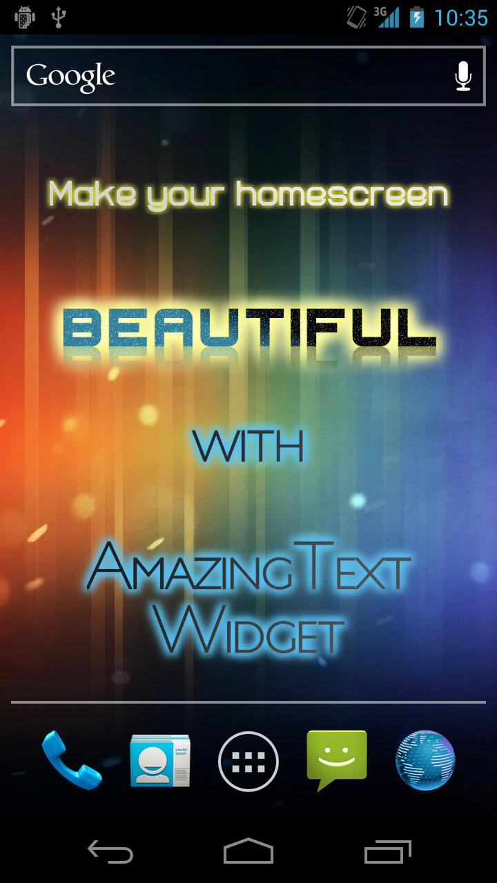 AmazingText Plus - Text Widget Screen 1