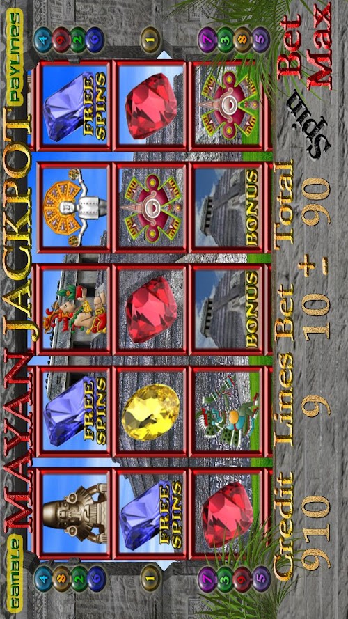 Android application MAYAN JACKPOT Slot Machine screenshort