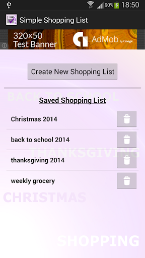 Simple Shopping List