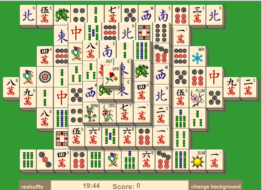 Free Mahjong Solitaire No Download