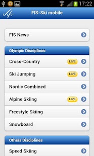 Fis-ski mobile live timing